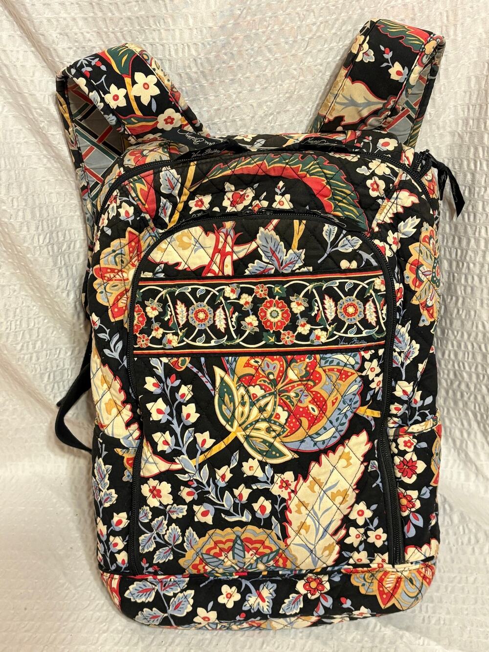 Vera Bradley Y2K Campus 15” Laptop Backpack Cotton Floral Quilted EUC